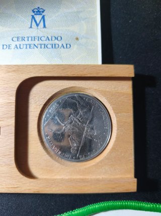 5 ECU 1989 Moneda con Certificado