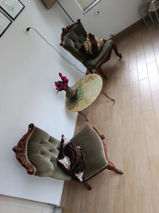 2 pezzi Poltrona vintage floreale