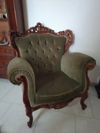 2 pezzi Poltrona vintage floreale