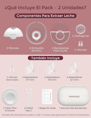 Sacaleches Manos Libres Momcozy M5