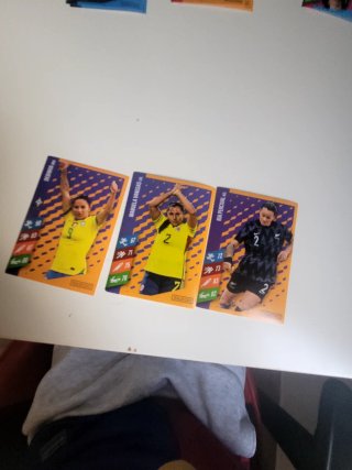 Conjunto cromos fútbol femenino Panini x McDonalds