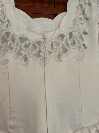 Vestido de Novia Satén Bordado Talla 38/40