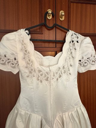 Vestido de Novia Satén Bordado Talla 38/40