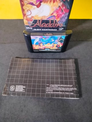 Aladdin Sega Mega Drive Cartucho y Manual