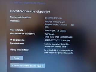 PORTATIL HP 15,6" CON SSD + WINDOWS 10 + MALETÍN