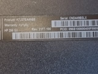 PORTATIL HP 15,6" CON SSD + WINDOWS 10 + MALETÍN