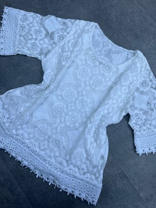 Blusa Ibicenca Encaje Talla M