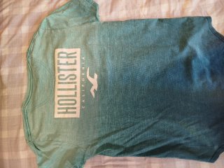Camiseta Hollister azul degradado Talla M