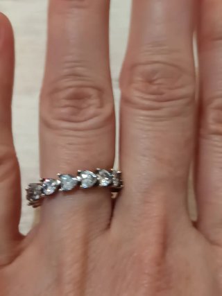 Anillo Pandora Corazones Plata