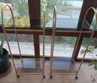 Camarera Mueble Decoración Cristal Metal