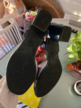 Zapatos de tacón Pitillos azul y plateados