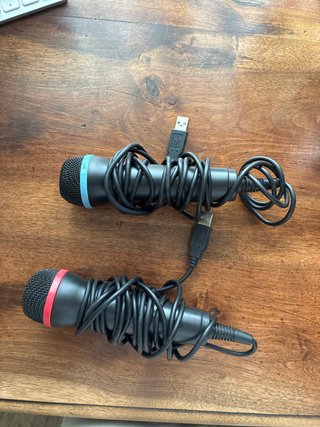 Micrófonos USB Wii/SingStar/Karaoke (2uds)