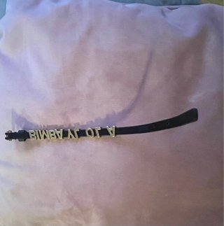 Pulsera Bimba y Lola cuero y dorado