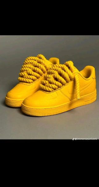 Zapatos Nike Air Force 1 Hombre Amarillos