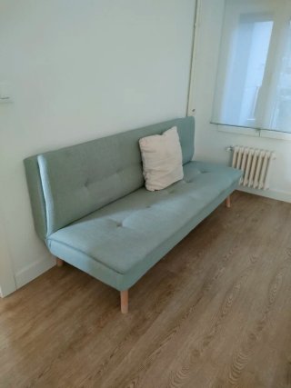 Sofá Cama Verde Tela