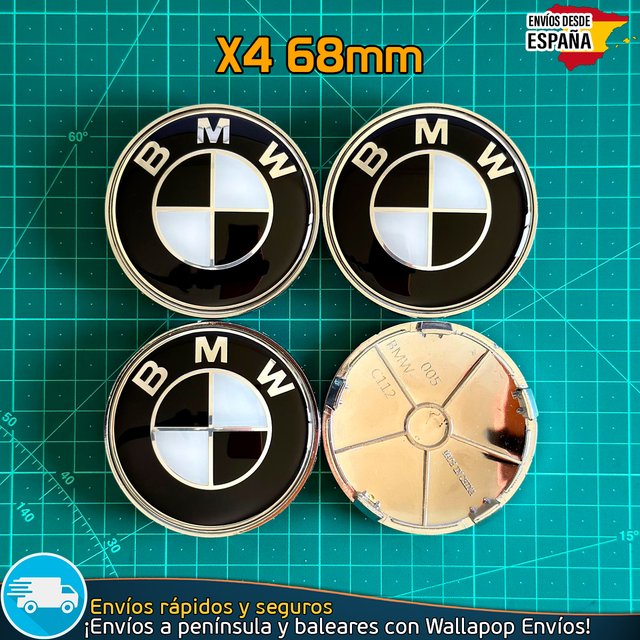 Tapas BMW 68mm x4 Tapacubos Buje Centro Llantas