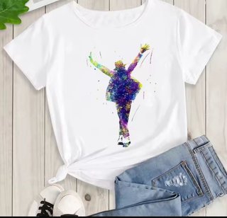 Camiseta Michael Jackson Acuarela