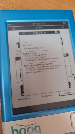 booq classic (bq), ereader de tinta electrónica