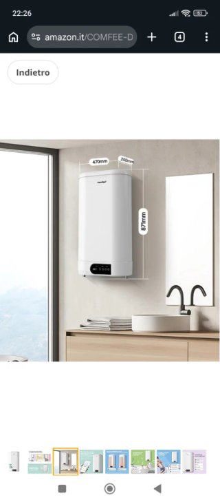 Calentador COMFEE D80-15ED3 74L