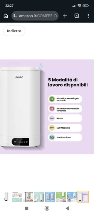 Calentador COMFEE D80-15ED3 74L