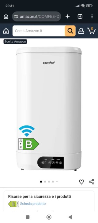 Calentador COMFEE D80-15ED3 74L