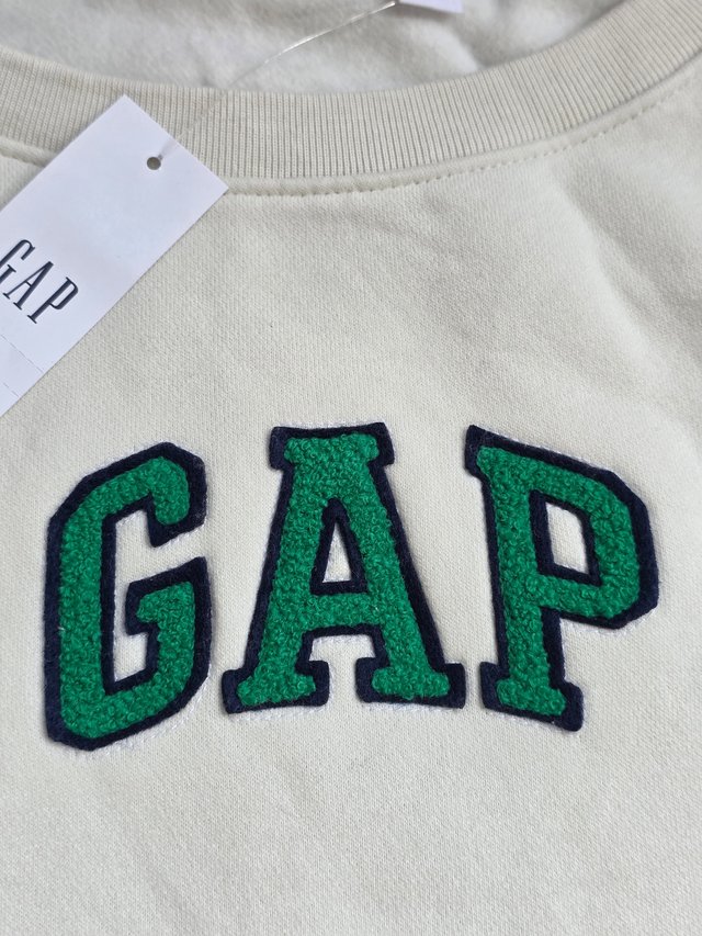 Sudadera Gap Mujer Nueva Beige y Verde