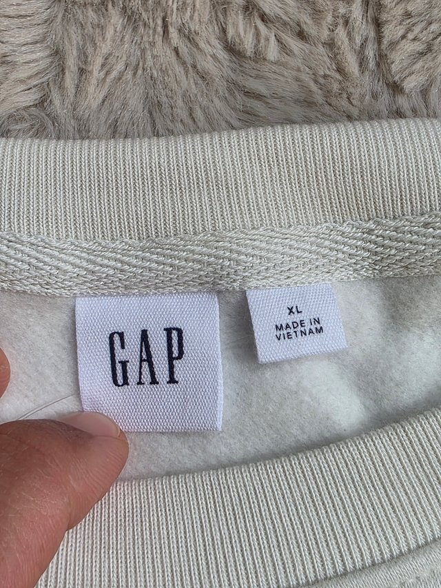 Sudadera Gap Mujer Nueva Beige y Verde