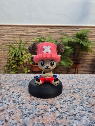 Figura Chopper Efecto Crochet 3D