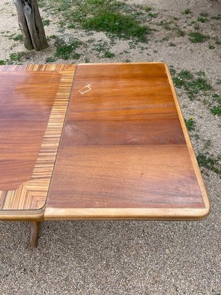 Mesa de comedor extensible de madera