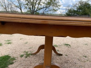 Mesa de comedor extensible de madera