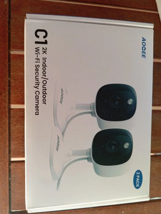 AOQEE C1 Cámaras Vigilancia 2K Wi-Fi (2 Pack)
