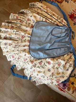 Traje Huertana Mujer  Beige/Azul