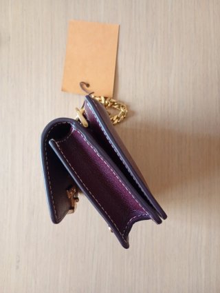 Portamonete Tod's Pelle burgundy dorato