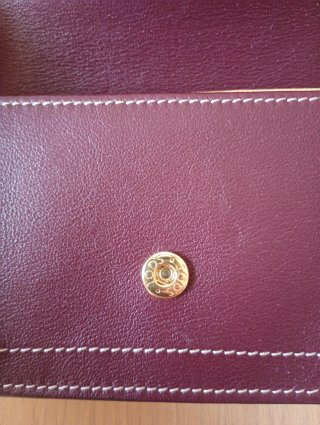 Portamonete Tod's Pelle burgundy dorato