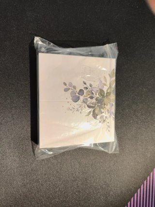 Cartulinas plegables con diseño floral