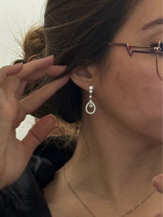 Pendientes Plata de Ley Lágrima Boda Gala Evento