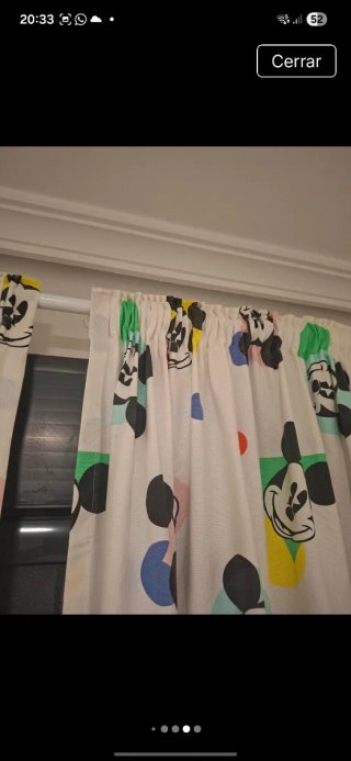 Cortinas Mickey Mouse Multicolor
