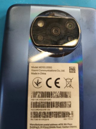 Xiaomi Poco X3 Pro blu per ricambi