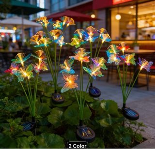 Luces Solares Mariposa LED Multicolor