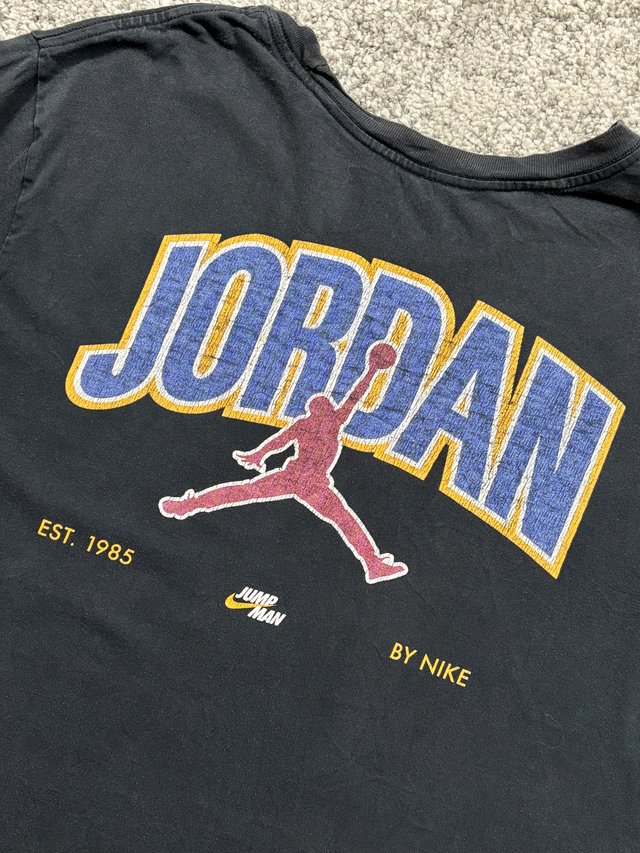 Jordan Nike Jumpman graphic negra L