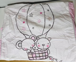Chichonera cuna ositos y globos