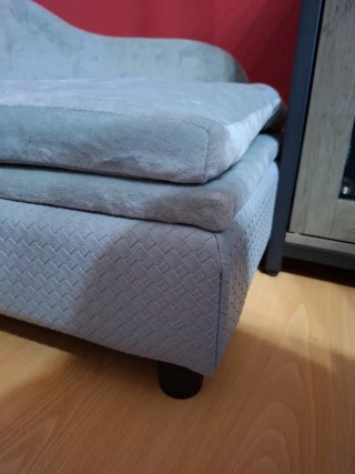 Sofá Cama para Perro Gris perla