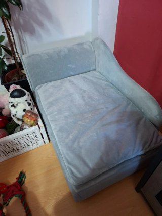 Sofá Cama para Perro Gris perla