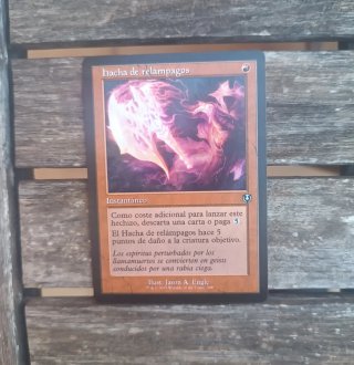 Carta Magic Hacha de relámpagos