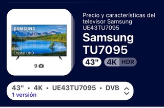 Televisor Negro 43’’