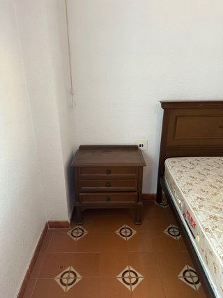 Dormitorio antiguo madera. Colchón Flex