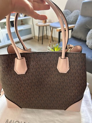 Bolso Michael Kors Marrón y Rosa Original