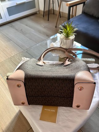 Bolso Michael Kors Marrón y Rosa Original