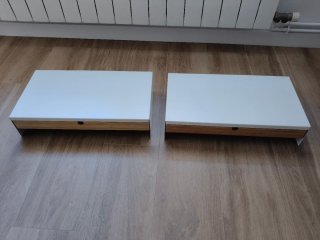 Soporte Monitor Ikea Elloven Bambú/Metal