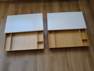 Soporte Monitor Ikea Elloven Bambú/Metal